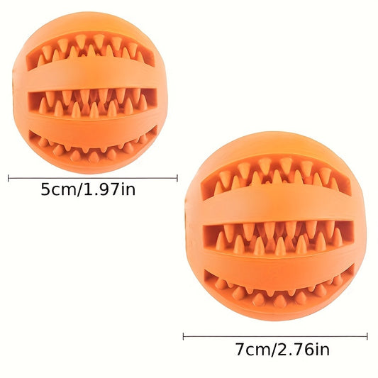 1pc Dog Ball Toys for Small Dogs Interactive Elasticity Puppy Chew Toy Tooth Cleaning Food Ball Toy Pet Stuff Accessories